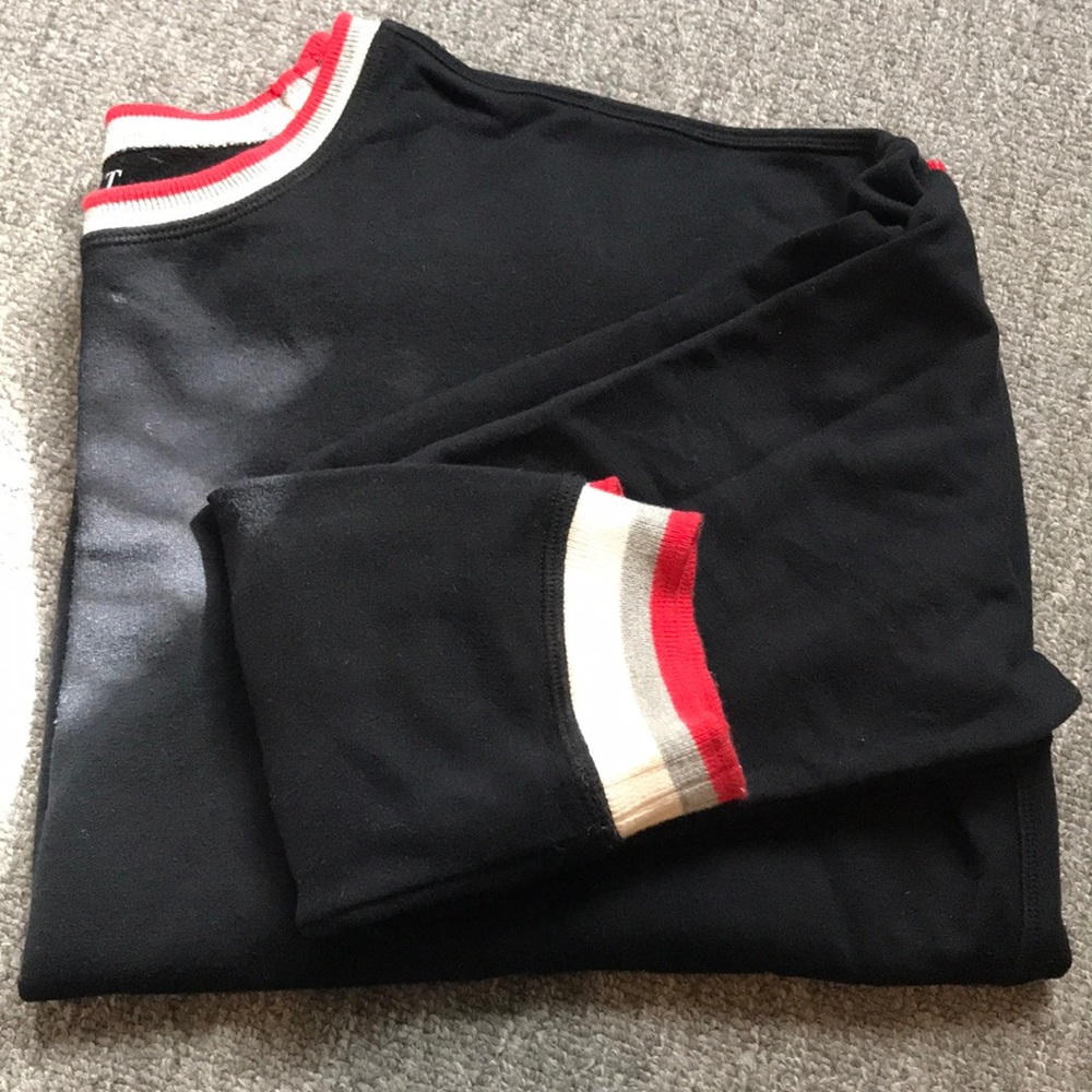 Velvet by Graham and Spencer stripe  Sweatshirt